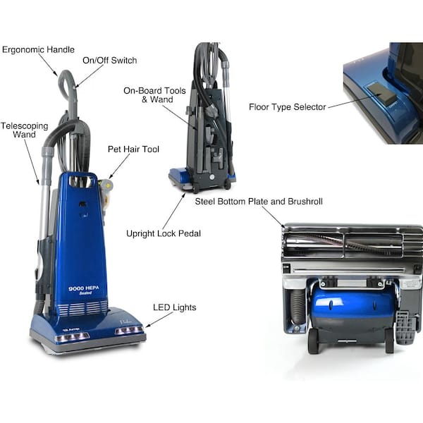 Prolux prolux_9000 Upright Sealed HEPA Vacuum with 12 Amp Motor Onboard Tools - 3