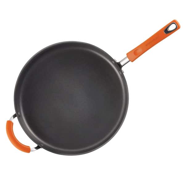 Better Chef 14 in. Aluminum Nonstick Frying Pan in Gray with Glass Lid  98580246M - The Home Depot