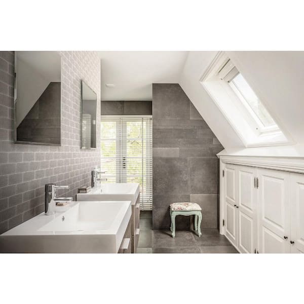 Jeffrey Court Canvas Glass Taupe 3 in. x 6 in. Glossy Glass Wall Tile (1 sq. ft. / pack)