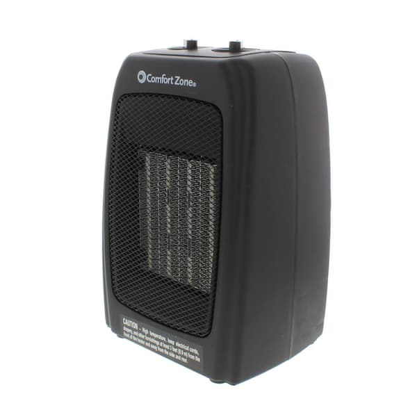 Comfort Zone 5120 BTU Ceramic Electric Furnace with Thermostat and Fan