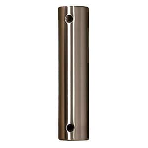 12 in. Stainless Steel Brushed Nickel Extension Downrod