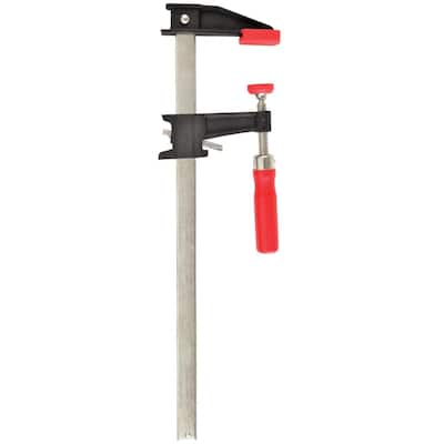 BESSEY Clutch Style 24 in. Capacity Bar Clamp with Wood Handle and 2-1/ ...