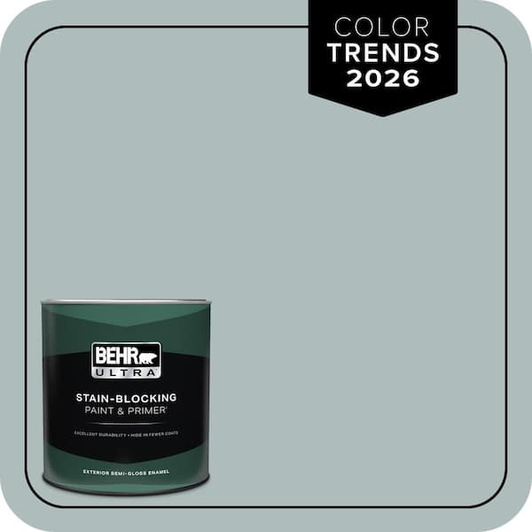 BEHR ULTRA 1 qt. Home Decorators Collection #HDC-CT-26 Watery Semi-Gloss Enamel Exterior Paint & Primer