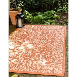 Outdoor Allover Terracotta 6' 0 x 9' 0 Area Rug