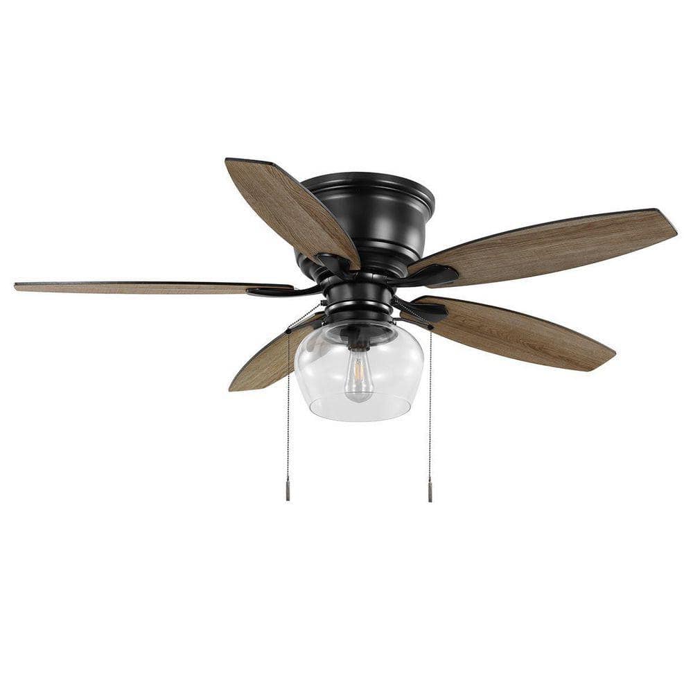 UPC 082392529048 product image for Stoneridge 52 in. Indoor/Outdoor LED Matte Black Hugger Ceiling Fan with Light K | upcitemdb.com