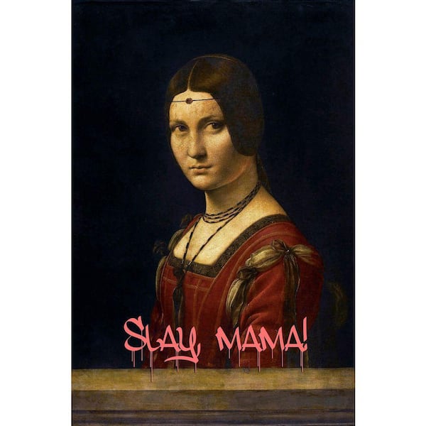 VENICE BEACH Collections DaVinci Slay, Mama by Grotto Studios 1 Piece Unframed Graphic Print Abstract Poster Art Print 24 in. x 36 in.