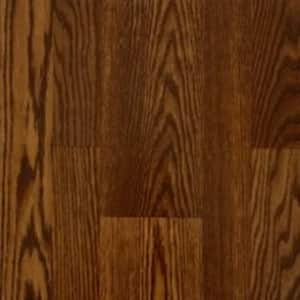 Take Home Sample - Burnt Anndel Brown Oak 10 mm T x 7.48 in. W x 7 in. L Water Resistant Laminate Floor Tile