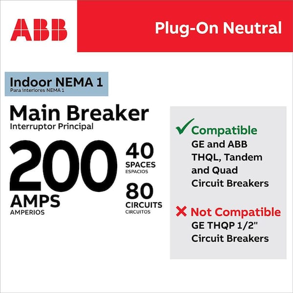 200 Amp 40-Space 80-Circuit Main Breaker Indoor Plug-On Neutral Load Center Value Pack (PAM4020PA)