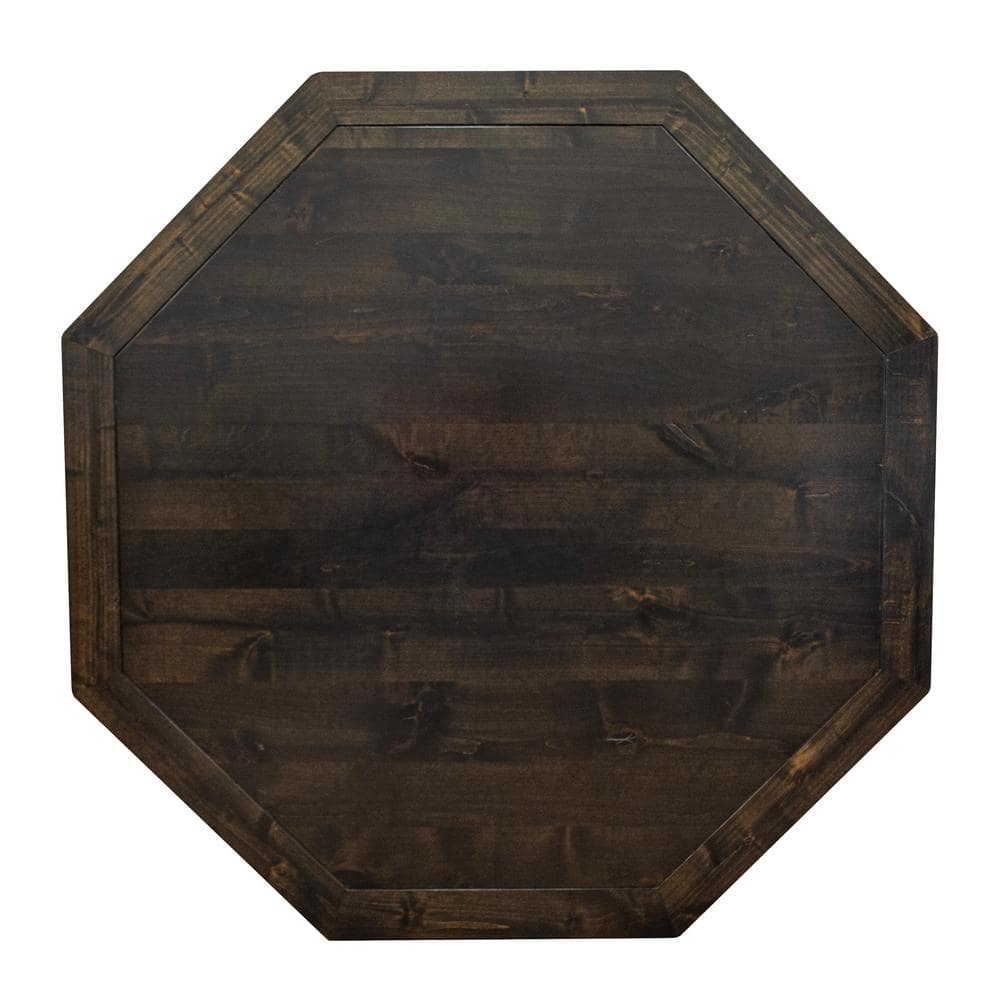 Mocha Knotty Alder Wood Poker Table with Cushioned Speed Cloth
