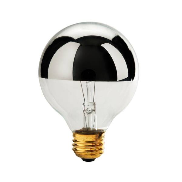 Smart Electric Smart Dimmer 60-Watt Incandescent G-25 Half Chrome Dimming Night Light Bulb