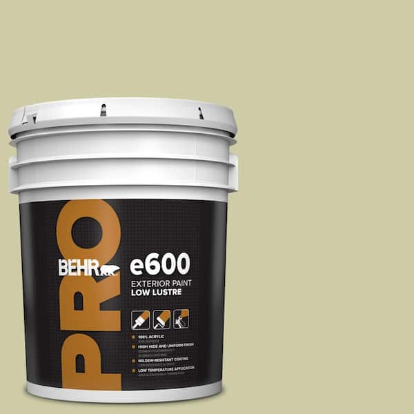BEHR PRO 5 gal. #ICC-58 Crisp Celery Low Luster Exterior Paint
