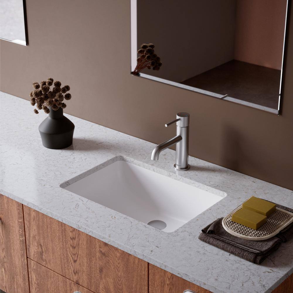 Stainless Steel Single Hole Bathroom Faucet with Knurled Handle