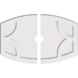 26 in. W x 17-3/8 in. H x 2 in. ID x 1 in. P Kailey Architectural Grade PVC Contemporary Ceiling Medallion (2-Piece)