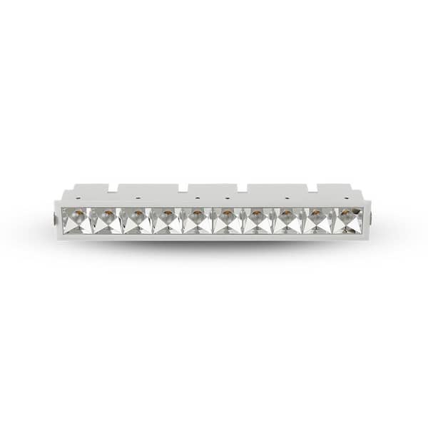 Rubik 12.5 in. 3000K 100-277V New Construction ETL Certified IC Rated LED Recessed Trim Downlight White Remote Driver