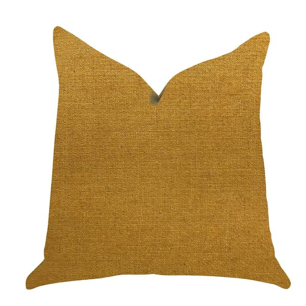 HomeRoots Jordan Gold Hypoallergenic Polyester 20 in. x 20 in. Throw Pillow