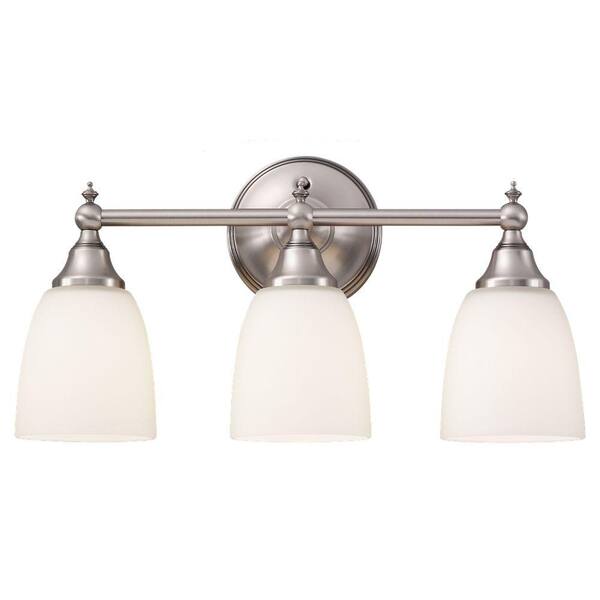 Generation Lighting Finitude 3-Light Antique Brushed Nickel Vanity Light