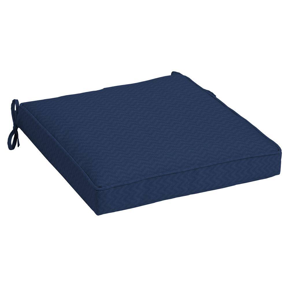 Arden Selections Driweave Sapphire Leala Outdoor Square Seat Cushion Cj12560b D9z1 The Home Depot