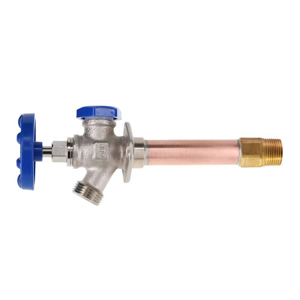 Arrowhead Brass 1/2 FIP in. x 3/4 in. MHT x 8 in. icebreaker Lead Free Freeze-Proof Wall Hydrant Sillcock Valve