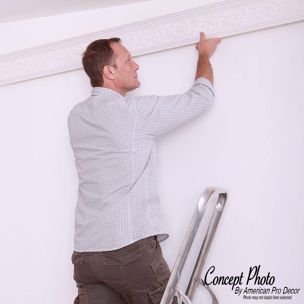 Floral Primed Polyurethane Panel Moulding Sample for Walls