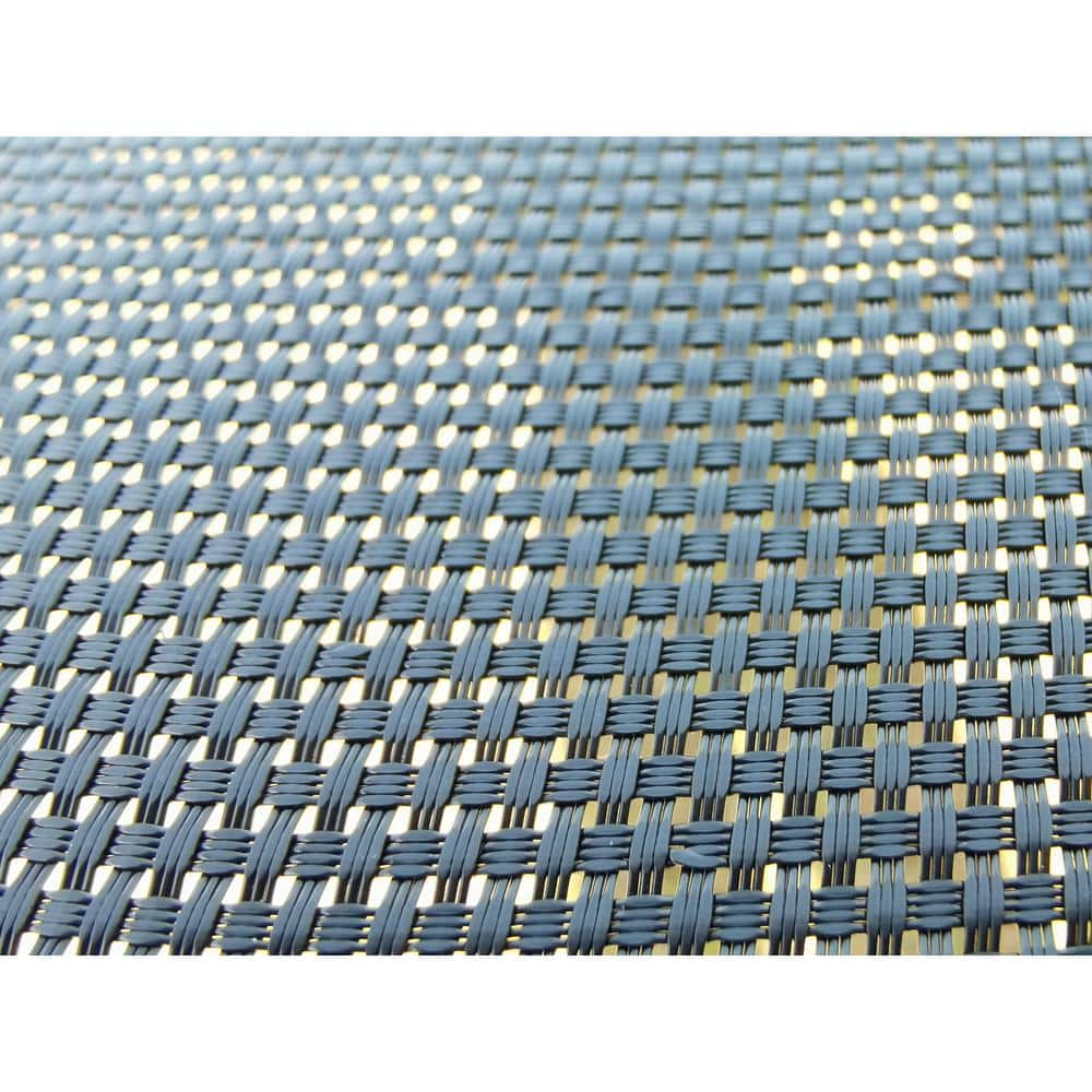 Blue 8 ft. Round Outdoor Trampoline with Enclosure Net