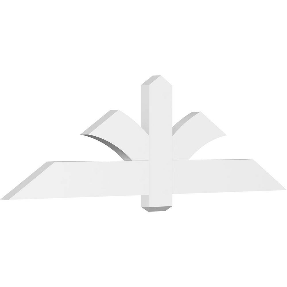 72 in. W x 21 in. H x 2 in. D x 6 in. F, 7/12 Pitch, Redmond Signature Urethane Gable Bracket, Primed Tan price history on PriceWatchPro
