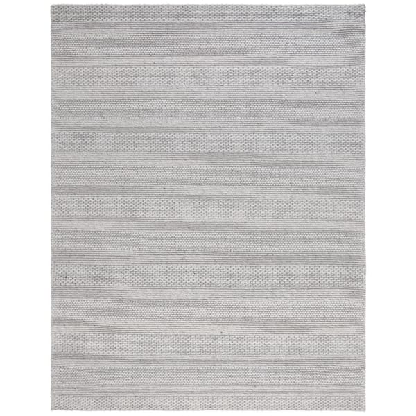 Marbella 9 ft. x 12 ft. Silver/Gray Textured Area Rug