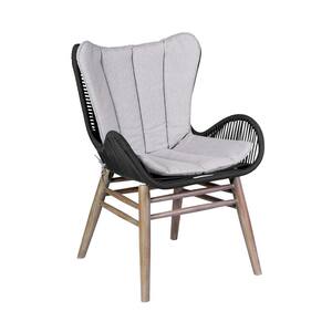 Fanny Light Eucalyptus Wood Outdoor Dining Chair with Cushion