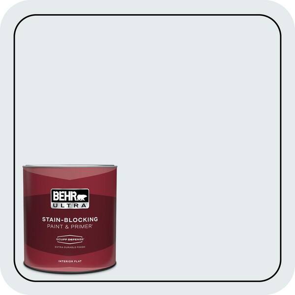 BEHR ULTRA 1 qt. #PPL-35 Blizzard Extra Durable Flat Interior Paint & Primer