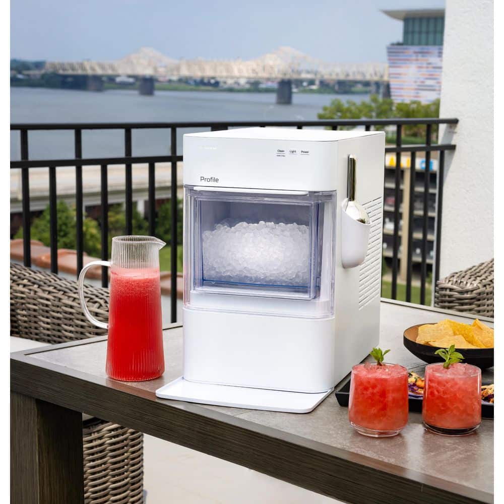 GE Profile Profile Opal 2.0 38 lbs. Ultra Nugget Ice Maker with Scale Inhibiting Filter, with Wifi in White