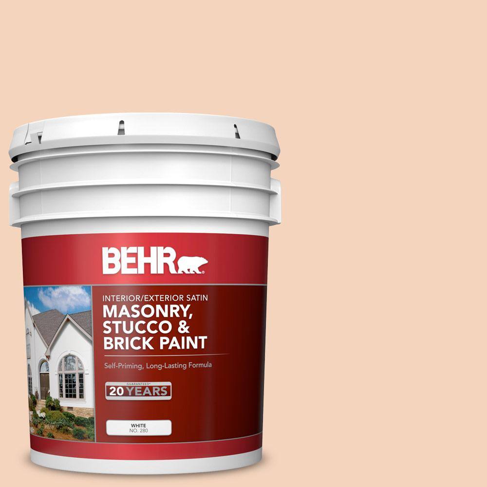 5 gal. #BXC-37 Miami Stucco Satin Interior/Exterior Masonry, Stucco and Bri