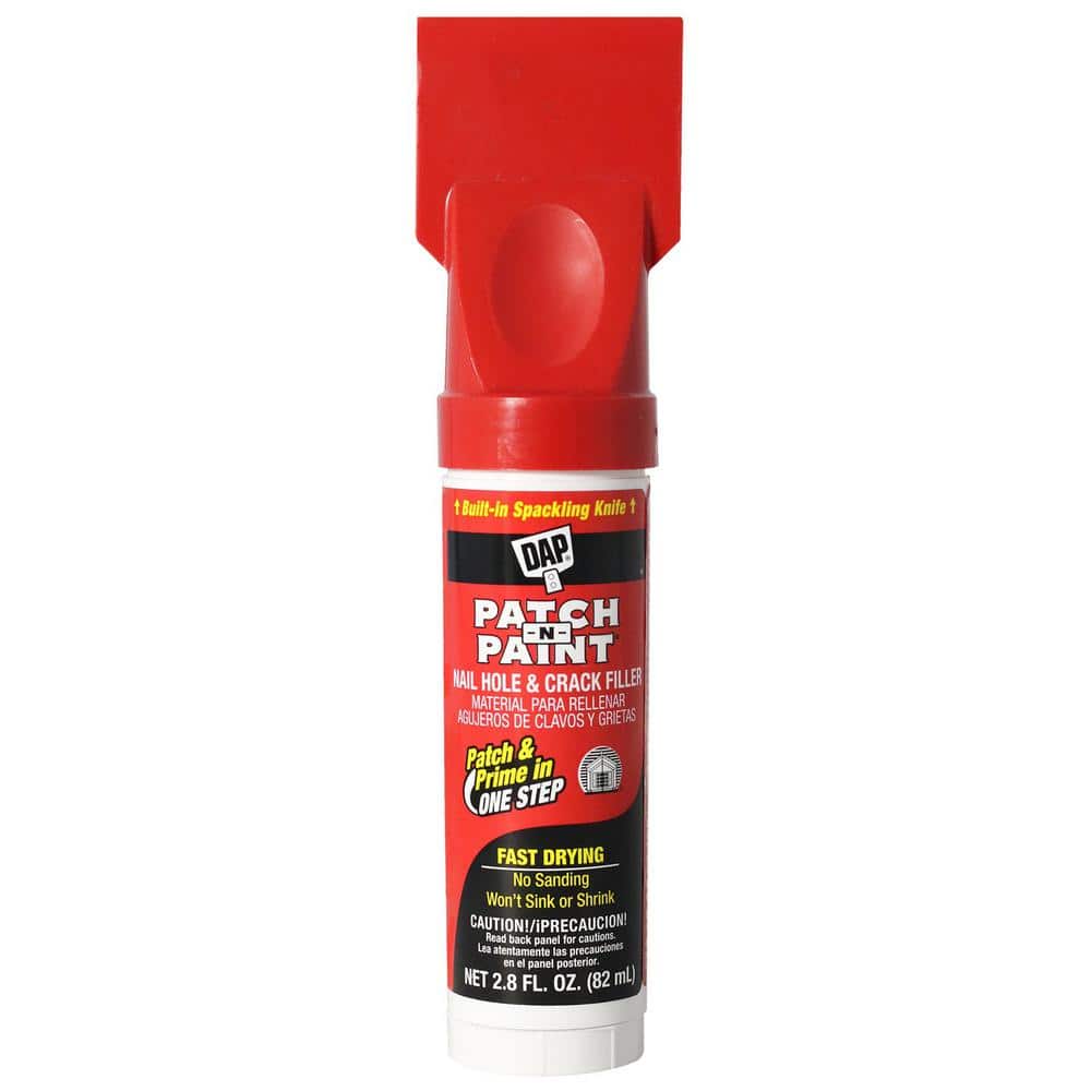 DAP Patch-N-Paint 2.8 oz. White Premium Grade Lightweight Spackling ...