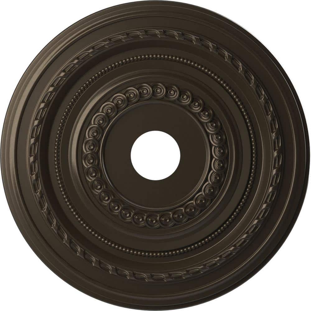 22 in. O.D. x 3-1/2 in. I.D. x 1 in. P Cole Thermoformed PVC Ceiling Medallion in Metallic Dark Bronze price history on PriceWatchPro