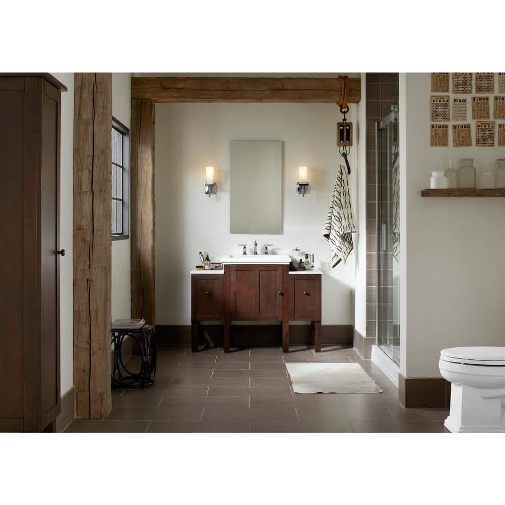 Cantata 36" Frameless Aluminum Medicine Cabinet with Adjustable Shelves
