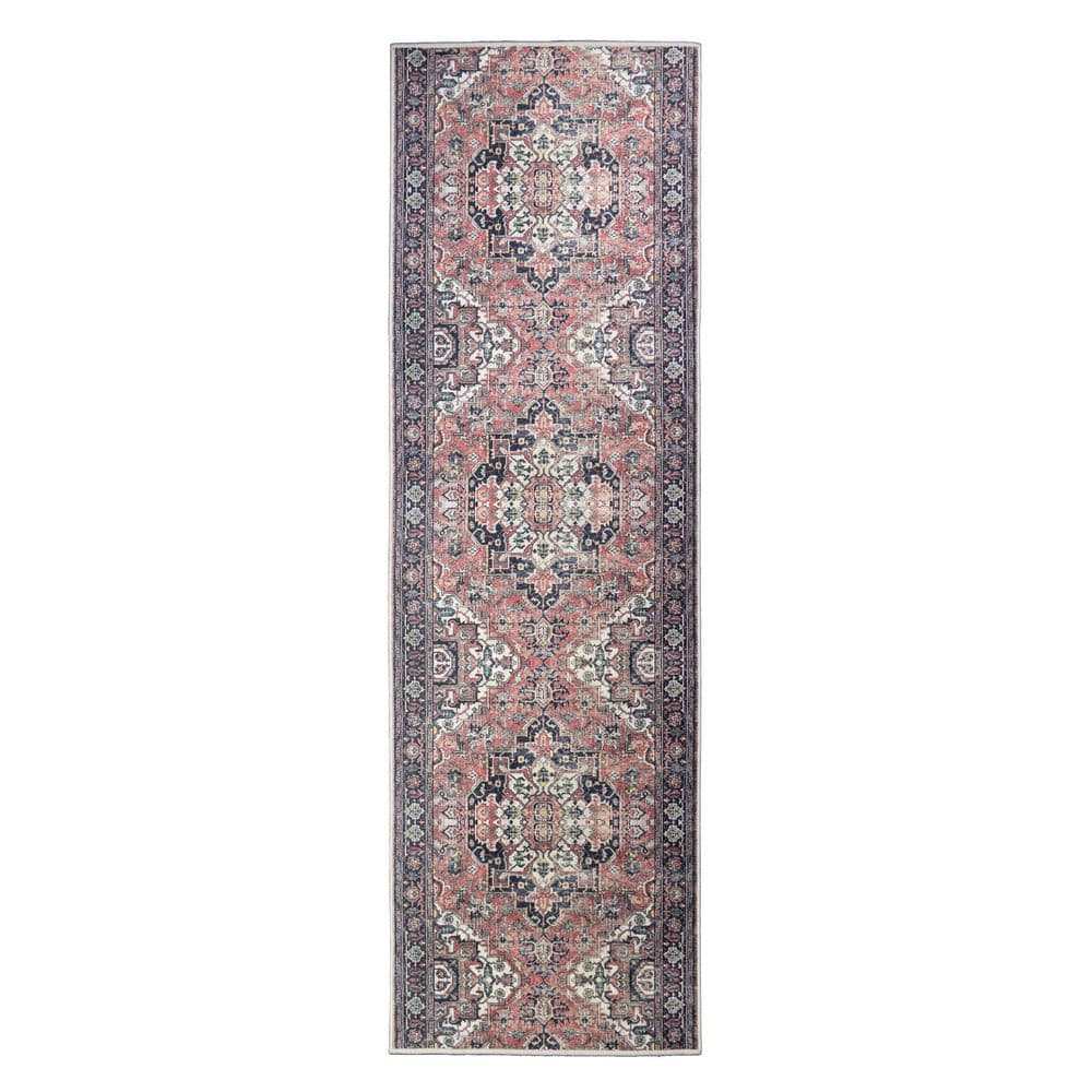 Custom Image Series Traditional Kilim Medallion Terracotta-Multicolor 26 in. W x 372 in. L Stair Runner 67.26 sq. ft. price history on PriceWatchPro
