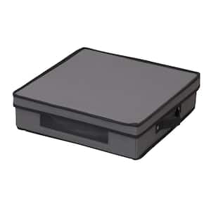 Charger Plate Storage Box, Holds 12 Charger Plates in Gray
