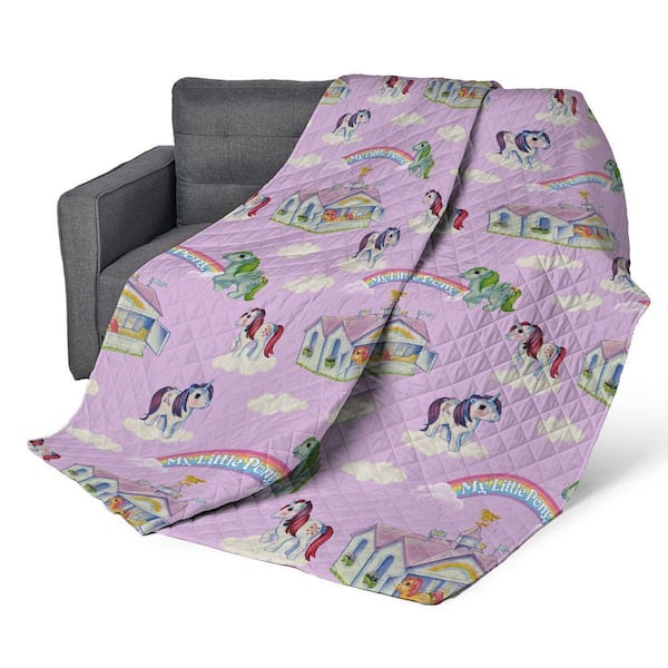 My Little Pony Vintage Pony Party Quilted Throw Blanket 60 x 80 in.