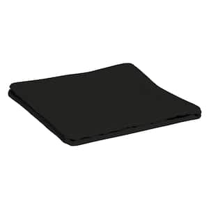 ProFoam 22 in. x 22 in. Outdoor Deep Seat Bottom Cushion Cover, Onyx Black
