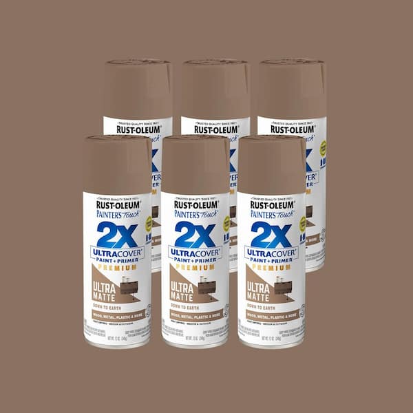 12 oz. Matte Down to Earth General Purpose Spray Paint (Case of 6)