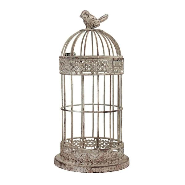 Stonebriar Collection 10 in. H x 5 in. W Decorative Wire Bird Cage