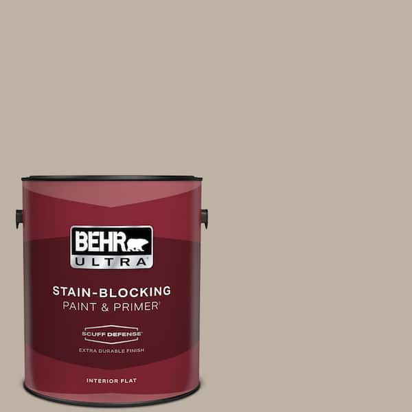 BEHR ULTRA 1 gal. #N220-3 Smokestack Extra Durable Flat Interior Paint & Primer