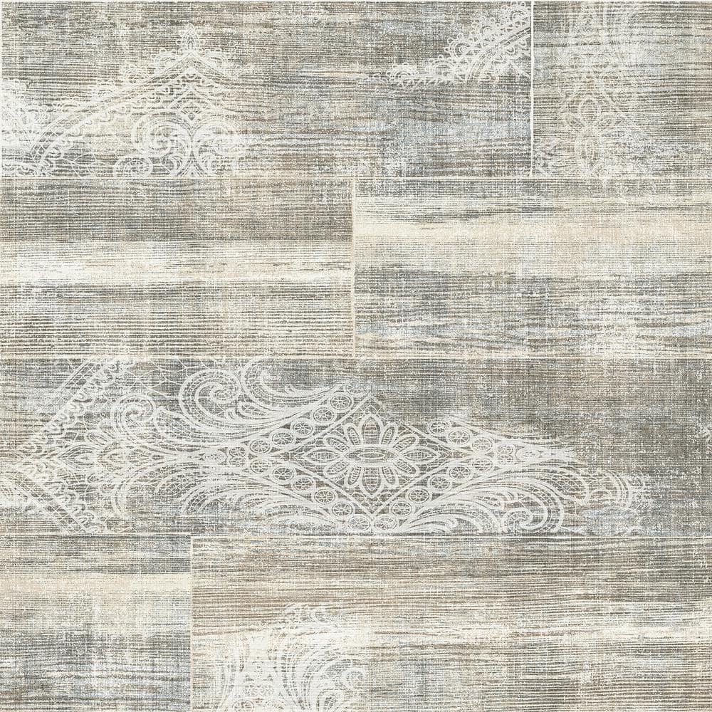 Inaya Brown Ornament Wallpaper Sample