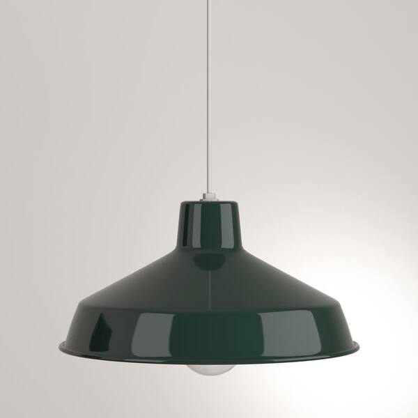 dark green pendant light