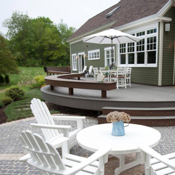 Trex Transcend 1 in. x 12 in. x 12 ft. Island Mist Composite Deck