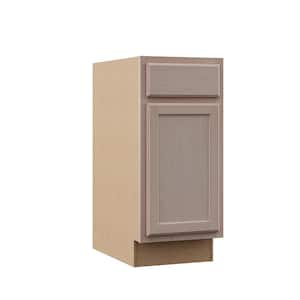 15 in. W x 24 in. D x 34.5 in. H Assembled Base Kitchen Cabinet in Unfinished with Recessed Panel