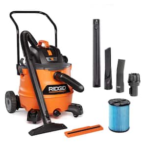 16 Gal. 6.5 Peak HP NXT Shop Vacuum Wet Dry Vac with Cart, Fine Dust Filter, Hose and Accessory Attachments HD1800