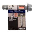 Titen HD 1/2 in. x 3 in. Zinc-Plated Heavy-Duty Screw Anchor