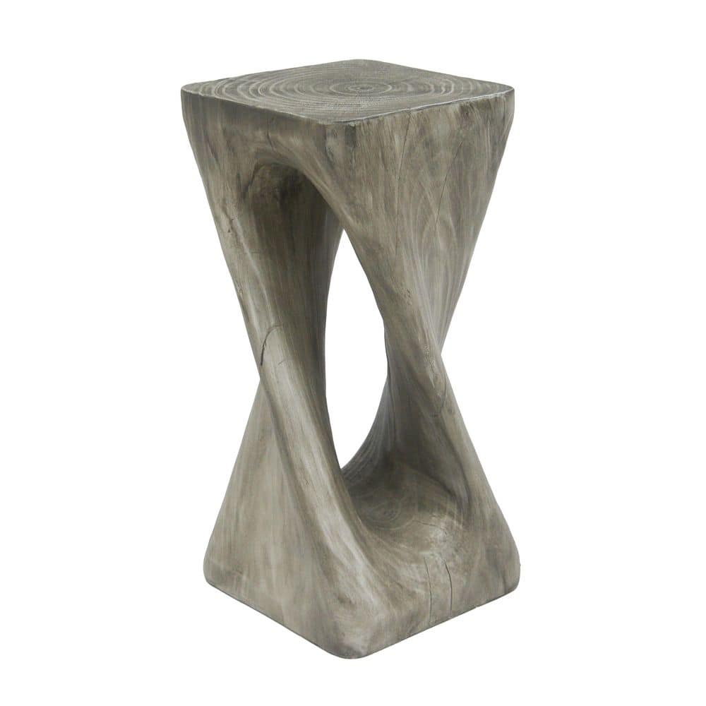26.80 in. Gray Twist Side Table for Patio price history on PriceWatchPro