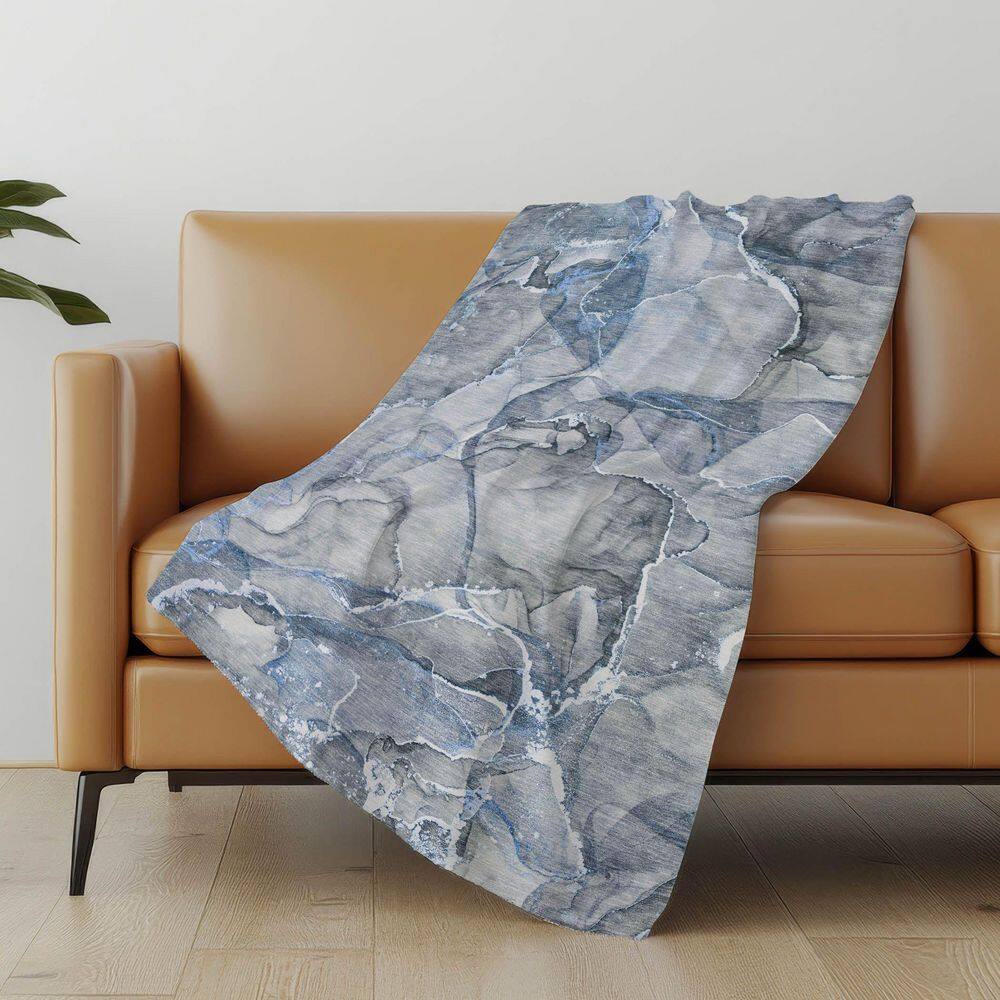 Premium Machine Washable ASB519 Blue 50 in. x 70 in. Sherpa Throw Blanket price history on PriceWatchPro