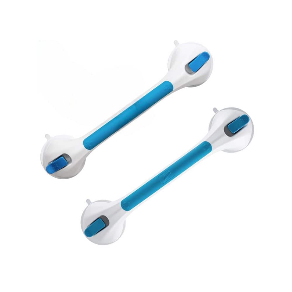16.8 in. L x 3.7 in. D Suction Grab Bar, Easy Install, Supports 240 lbs. fo