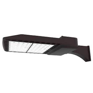 1800-Watt Equivalent Integrated LED Bronze Outdoor Commercial Area Light with Wall Mount, 24000 Lumens